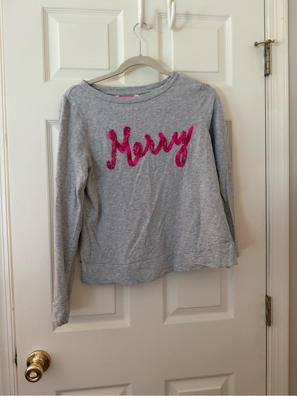Lilly Pulitzer Grey 'Merry' Embellished Sweatshirt